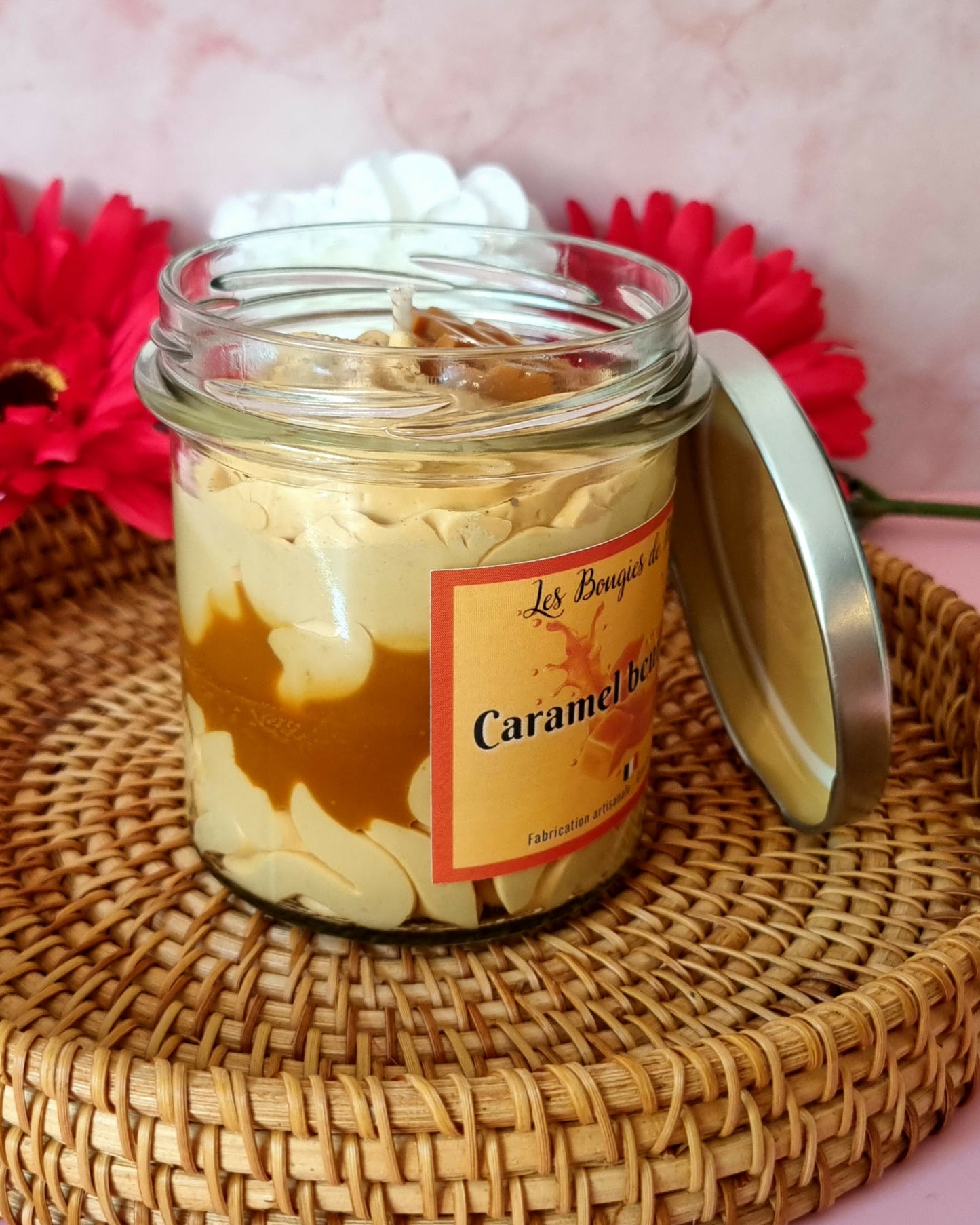 Bougies gourmandes caramel beurre salé