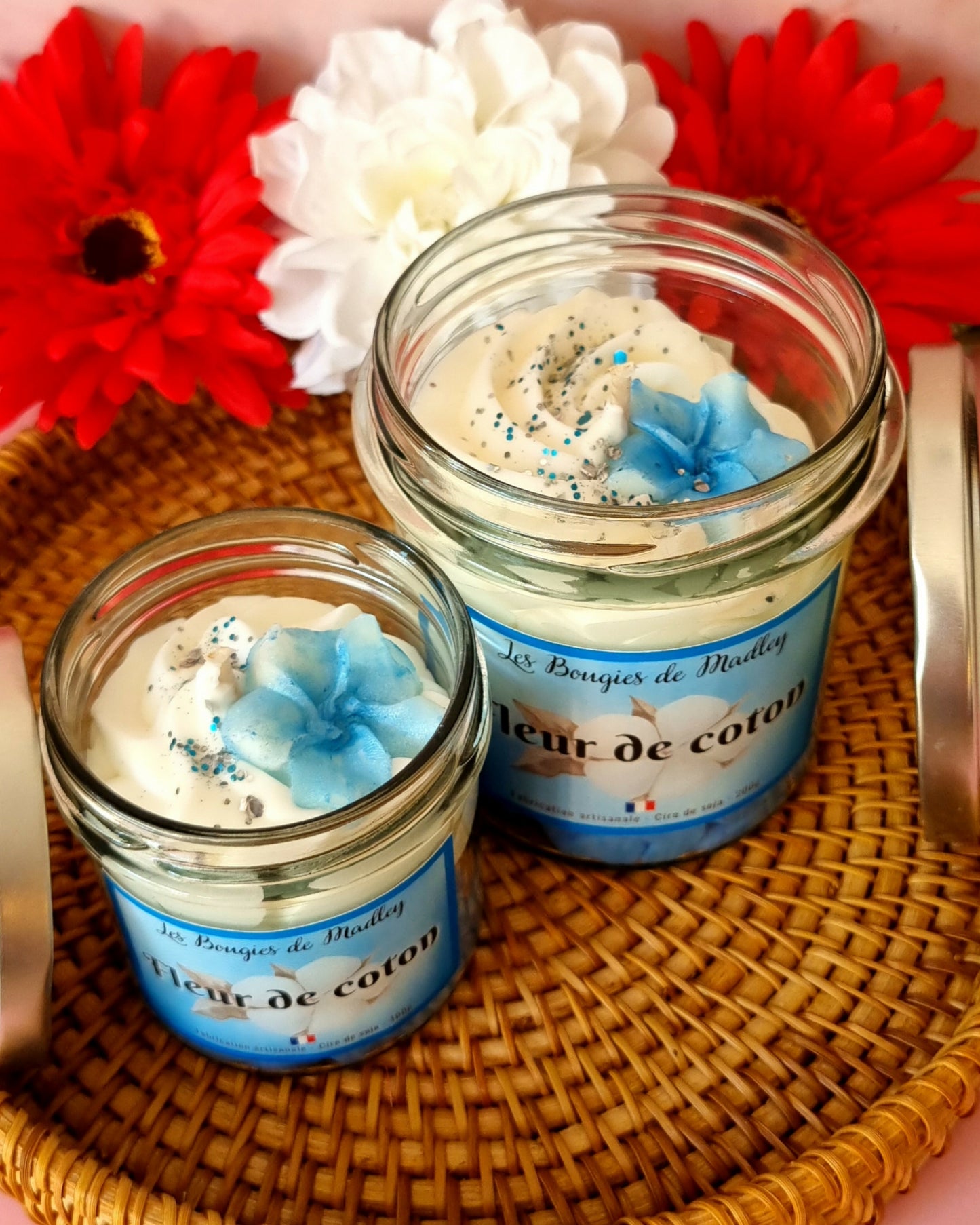Bougies gourmandes fleur de coton