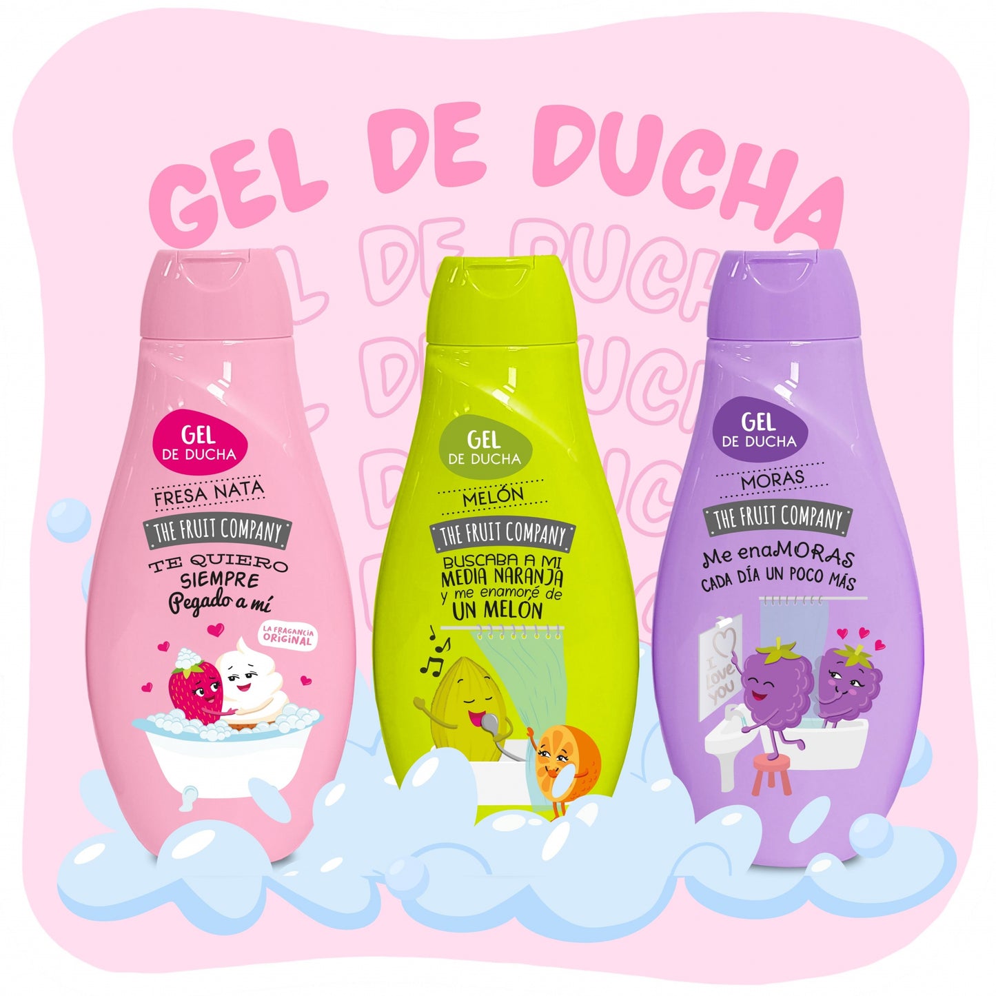 Gel douche the fruit company 600ml