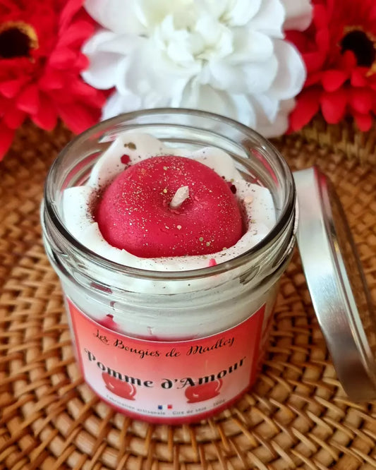 Bougies gourmandes pomme d'amour 🍎