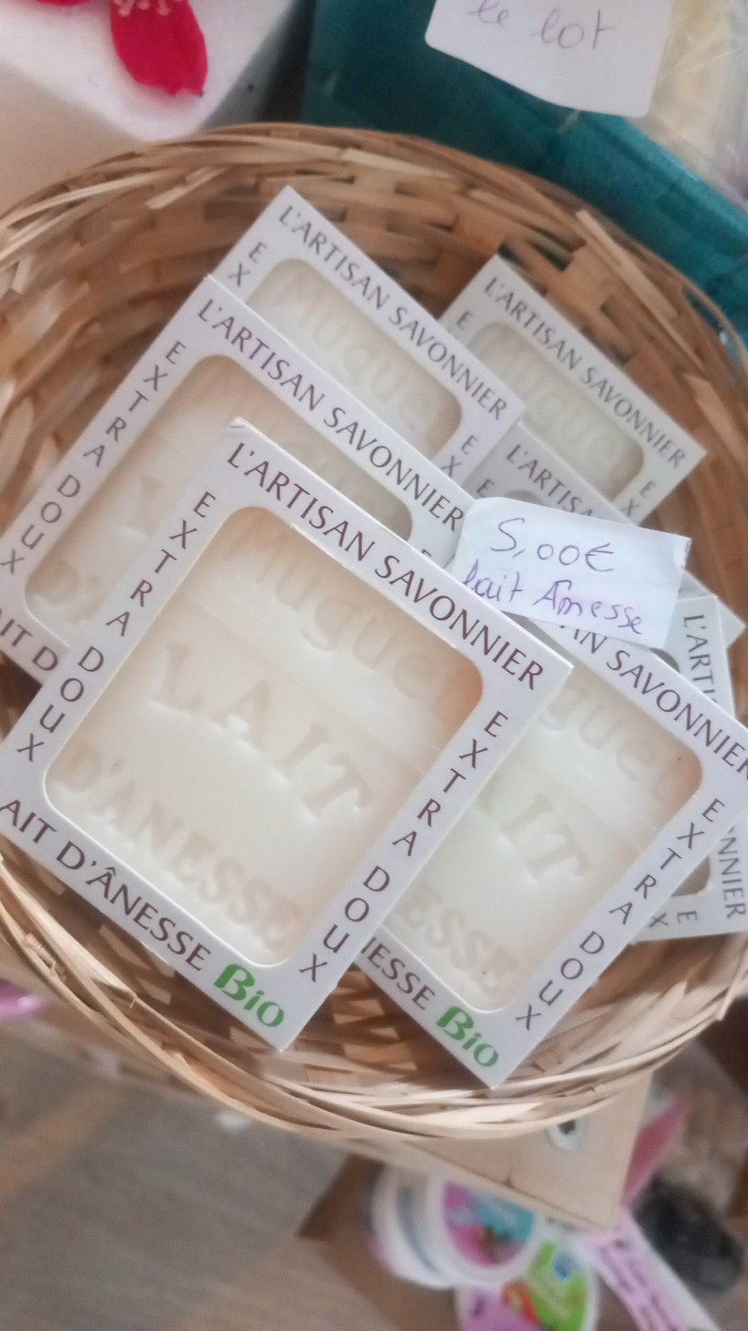 Savon corporels au lait d'ânesse senteur muguet