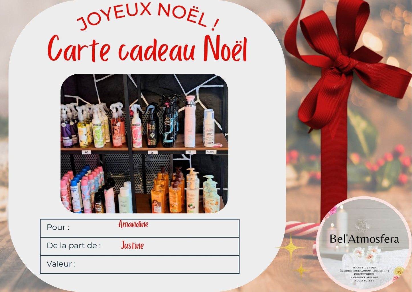 Carte cadeau Bel'atmosfera