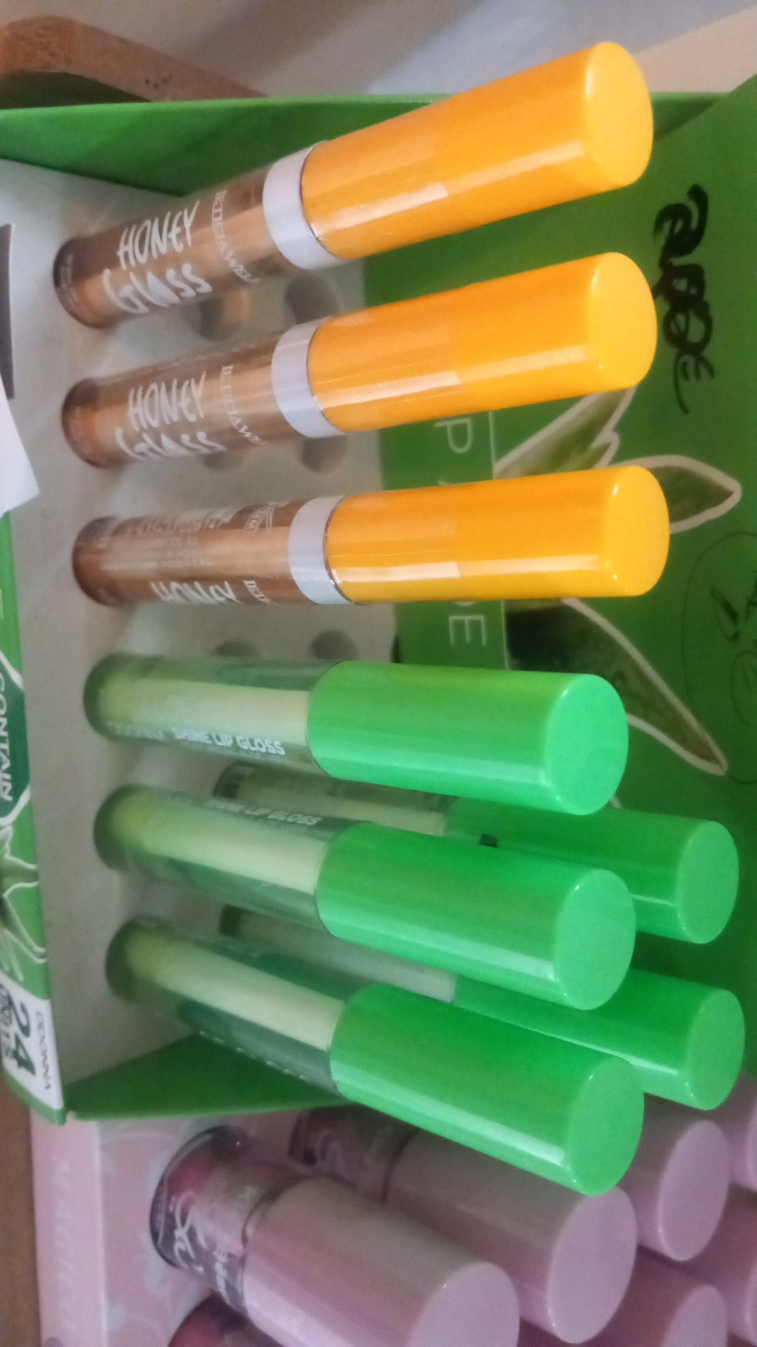 Lot de gloss aloe vera et miel
